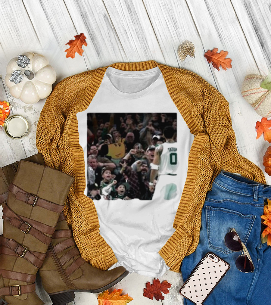 Chill Guy Dog Celtic Boston Tatum 0 Fan Crowd T-Shirt