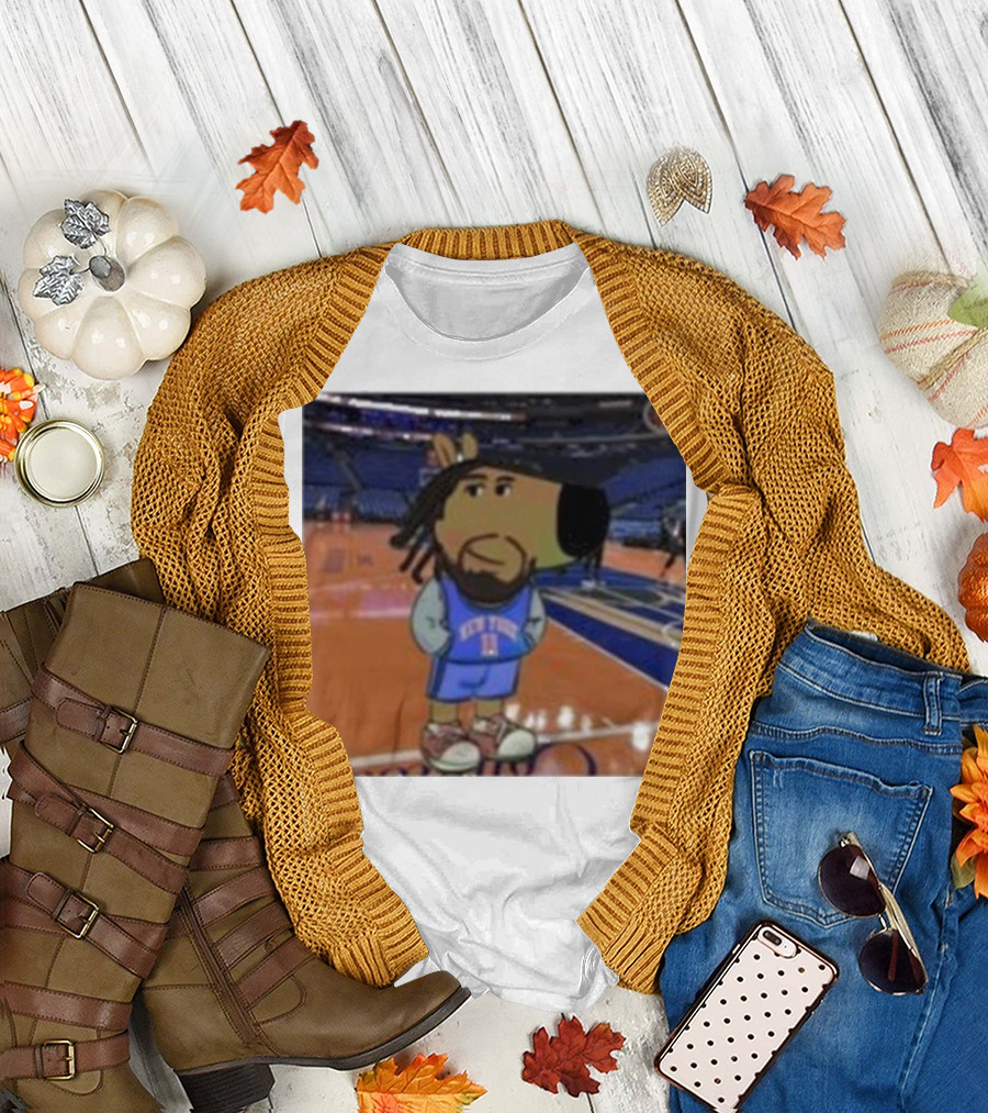 Chill Guy Dog Jalen Brunson New York Knicks Basketball Stadium T-Shirt