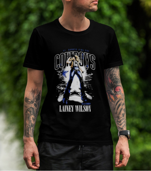 Lainey Wilson Cowboys Thanksgiving Halftime Call A Cowboy T-Shirt