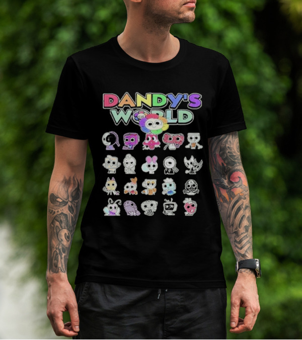Dandy's World Colorful Characters Ensemble T-Shirt