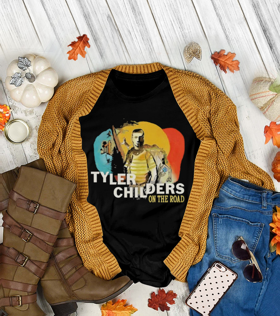 Tyler Childers On The Road Tour 2025 Scenic Backdrop T-Shirt