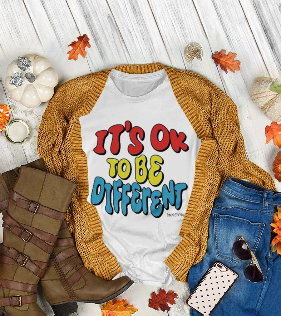 It’s Ok to Be Different by Finnysmth T-Shirt