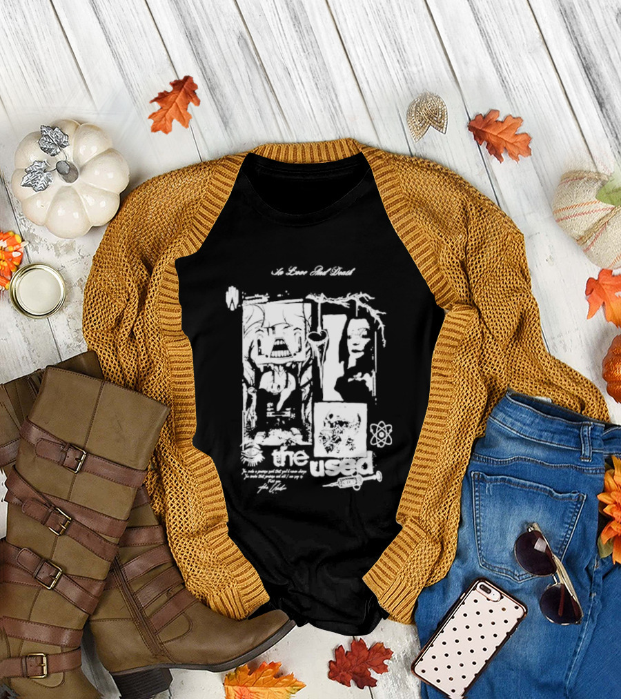 The Used Albums No Love and Death in Love and Death T-Shirt