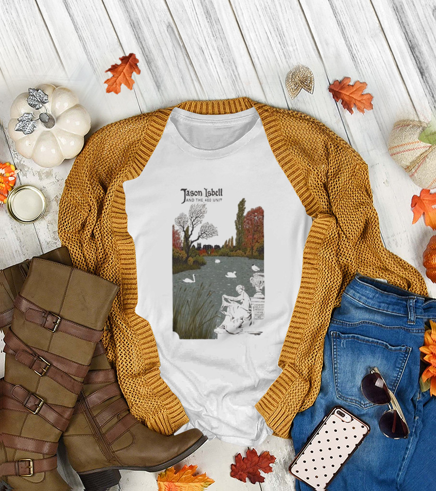 Jason Isbell and the 400 Unit November 25 2024 Eventim Apollo London UK Scenic Artwork with Swans T-Shirt