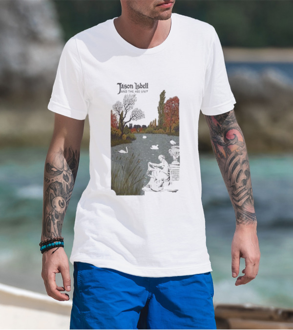 Jason Isbell And The 400 Unit November 25 2024 Eventim Apollo London UK Scenic Artwork With Swans T-Shirt