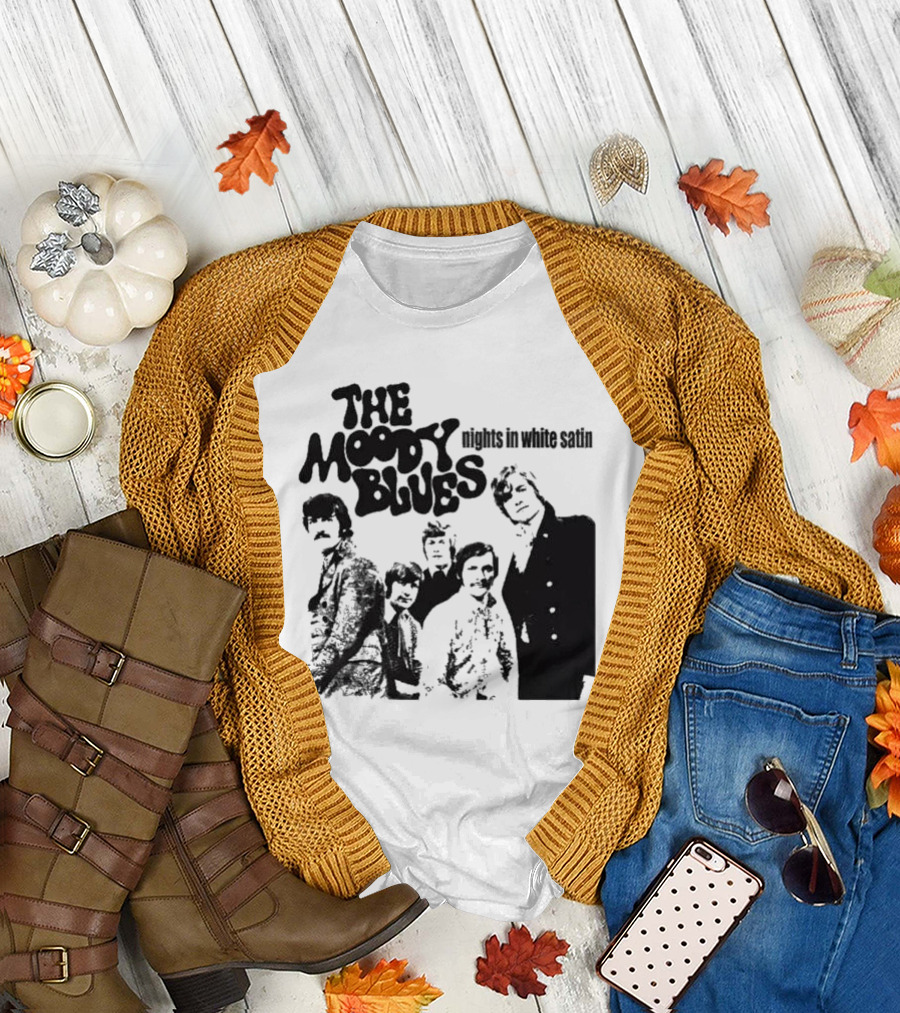 The Moody Blues Nights in White Satin Vintage Band Photo T-Shirt