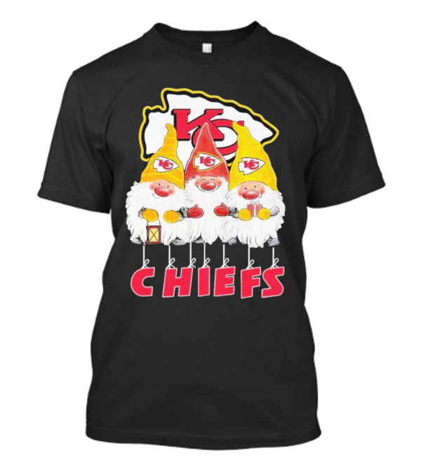 Kansas City Chiefs Merry Christmas Gnomes T-Shirt