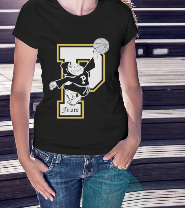 P Friars Basketball Dunking Mascot T-Shirt