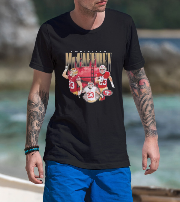Christian McCaffrey San Francisco 49ers Iconic Performance 23 T-Shirt
