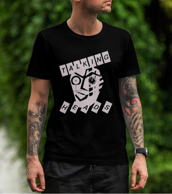 Talking Heads Geometric Face Puzzle T-Shirt