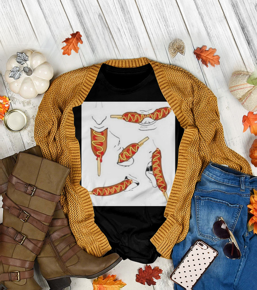 Buboosenchan Corn Dog Eating Sequence T-Shirt