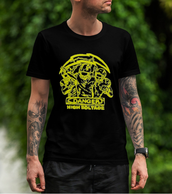 Los Angeles Chargers Danger High Voltage Football Team Players T-Shirt