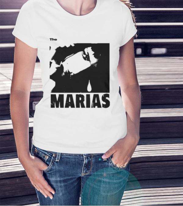 The Marias María Monochrome Teardrop Image T-Shirt