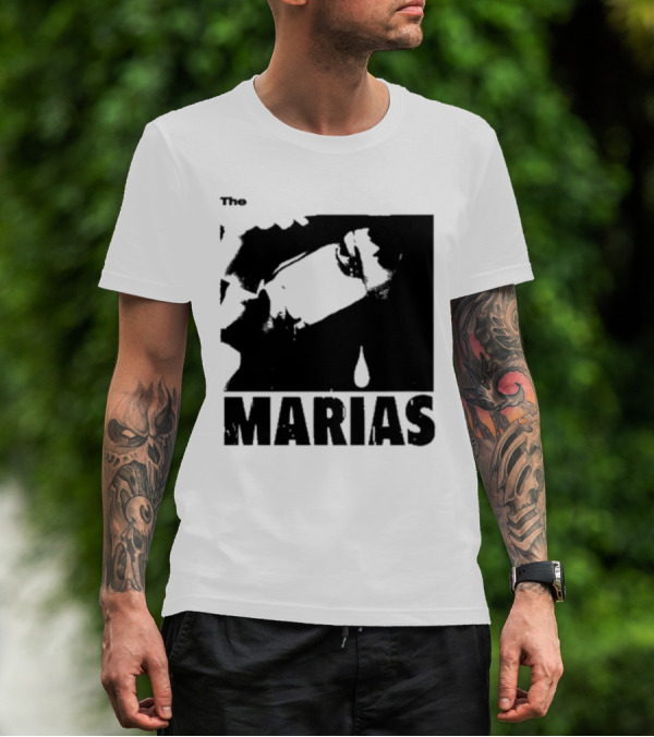 The Marias María Monochrome Teardrop Image T-Shirt