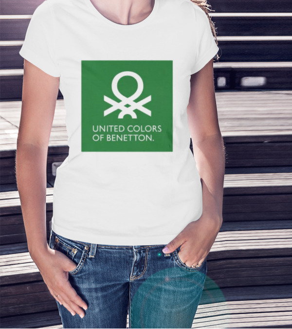 United Colors Of Benetton Green Emblem Fashion Brand T-Shirt
