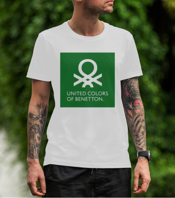 United Colors Of Benetton Green Emblem Fashion Brand T-Shirt