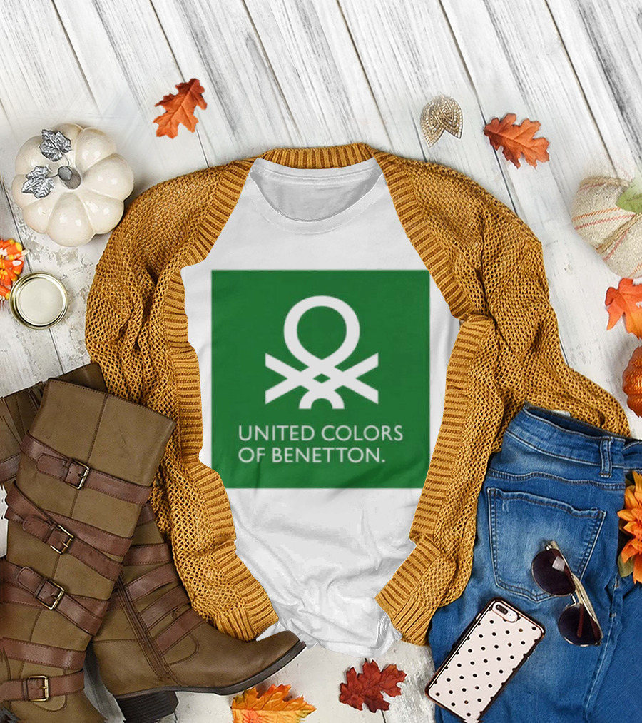 United Colors of Benetton Green Emblem Fashion Brand T-Shirt
