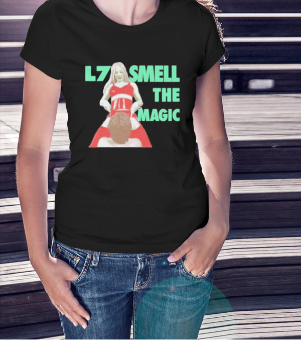 L7 Smell The Magic Band Bold Retro T-Shirt