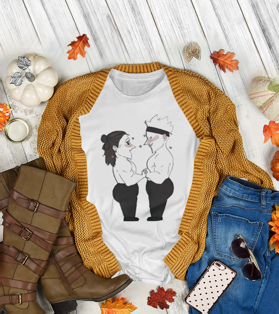 Buboosenchan’s Anime Couple Romance Holding Hands T-Shirt