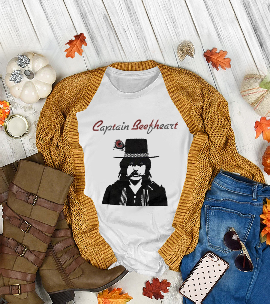 Captain Beefheart Iconic Hat and Mustache T-Shirt