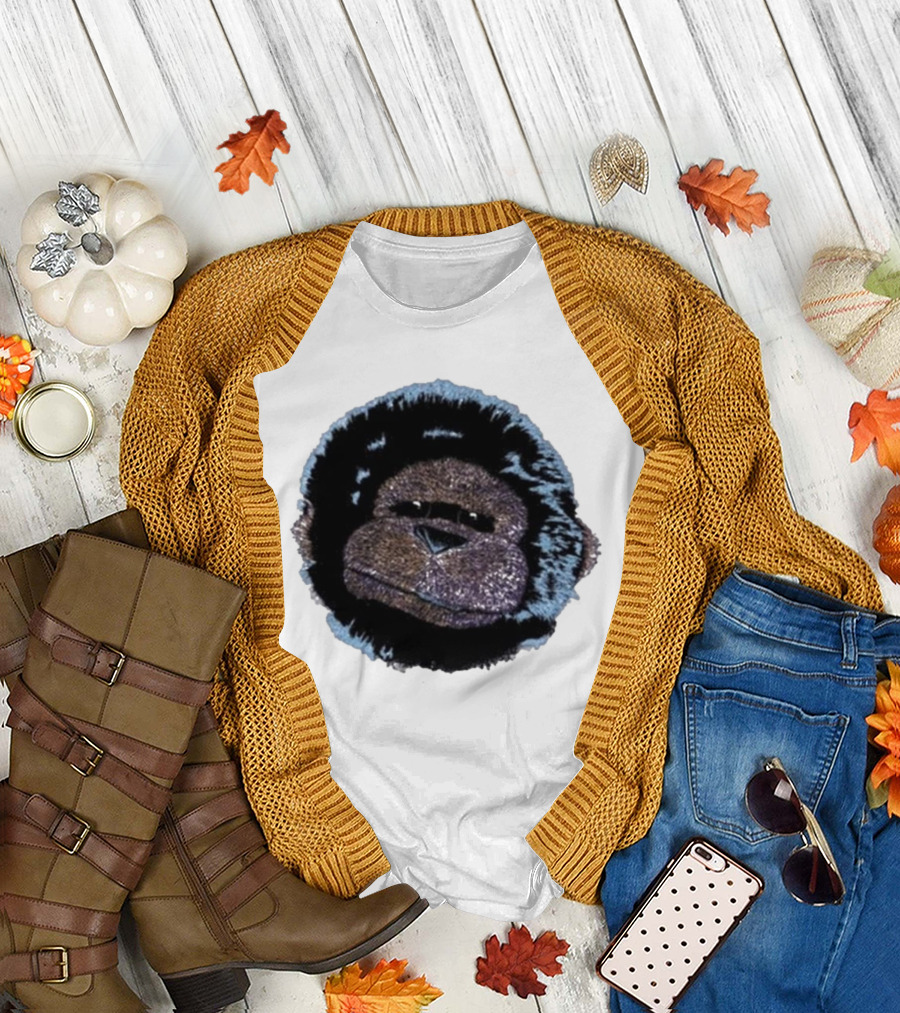 Christmas Dinosaur Jr Gorilla Head T-Shirt