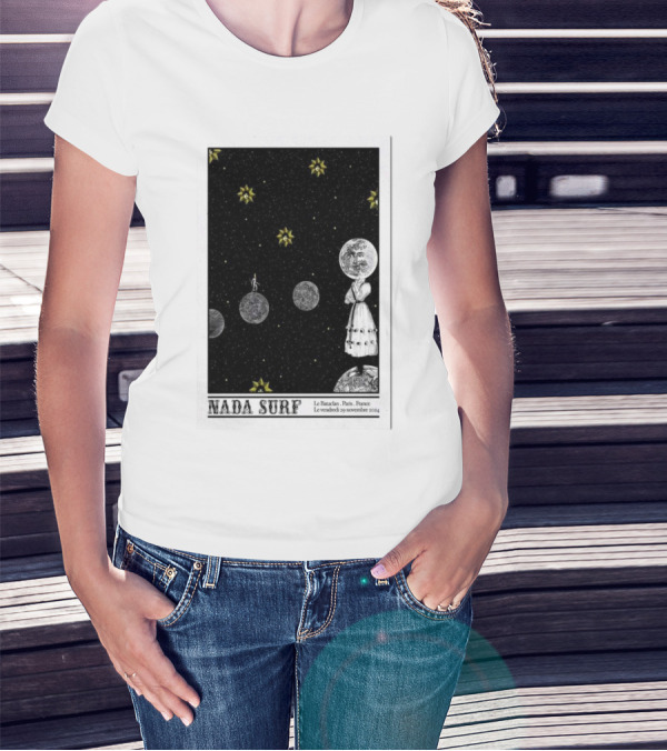 Nada Surf Le Bataclan Paris France Novembre 29 2024 Concert Cosmic T-Shirt