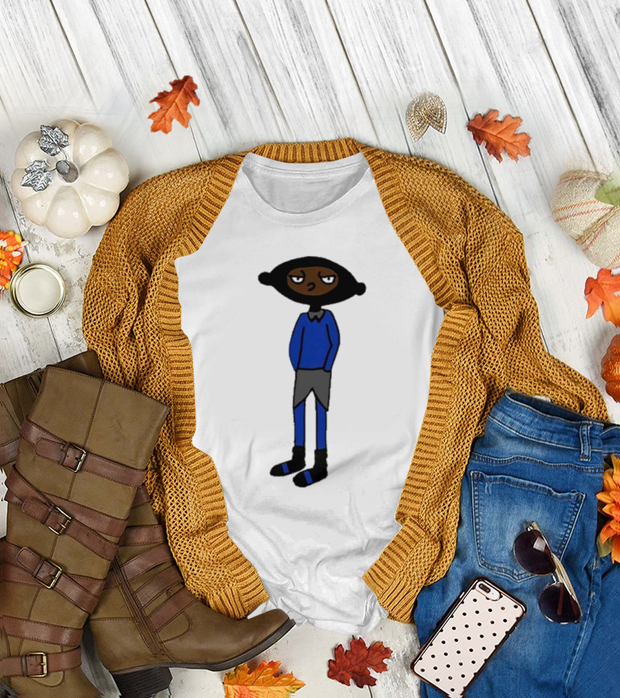 Yuno Miles Stay Calm Blue Outfit Cartoon Character T-Shirt