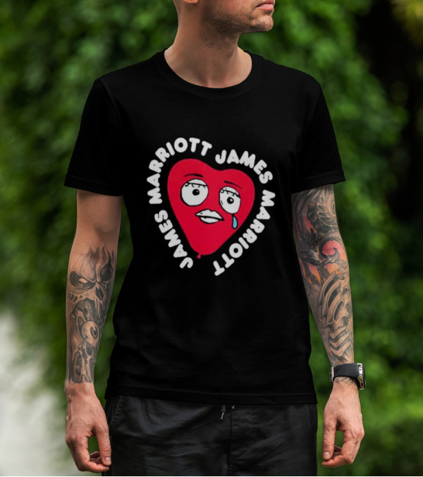 James Marriott Heart Face Are We There Yet T-Shirt