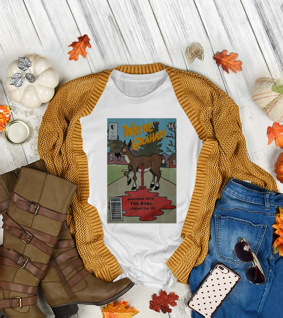 Wayne Graham Comic Style Concert Poster November 30th The Burl Lexington KY T-Shirt