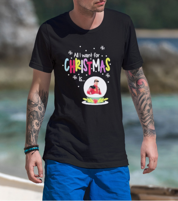 All I Want For Christmas Is Charles Leclerc Snow T-Shirt