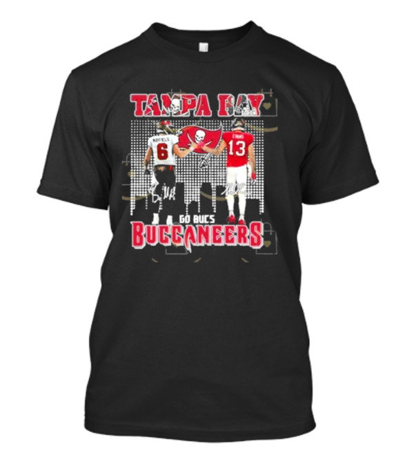 Tampa Bay Buccaneers Mayfield Evans Signature Go Bucs T-Shirt