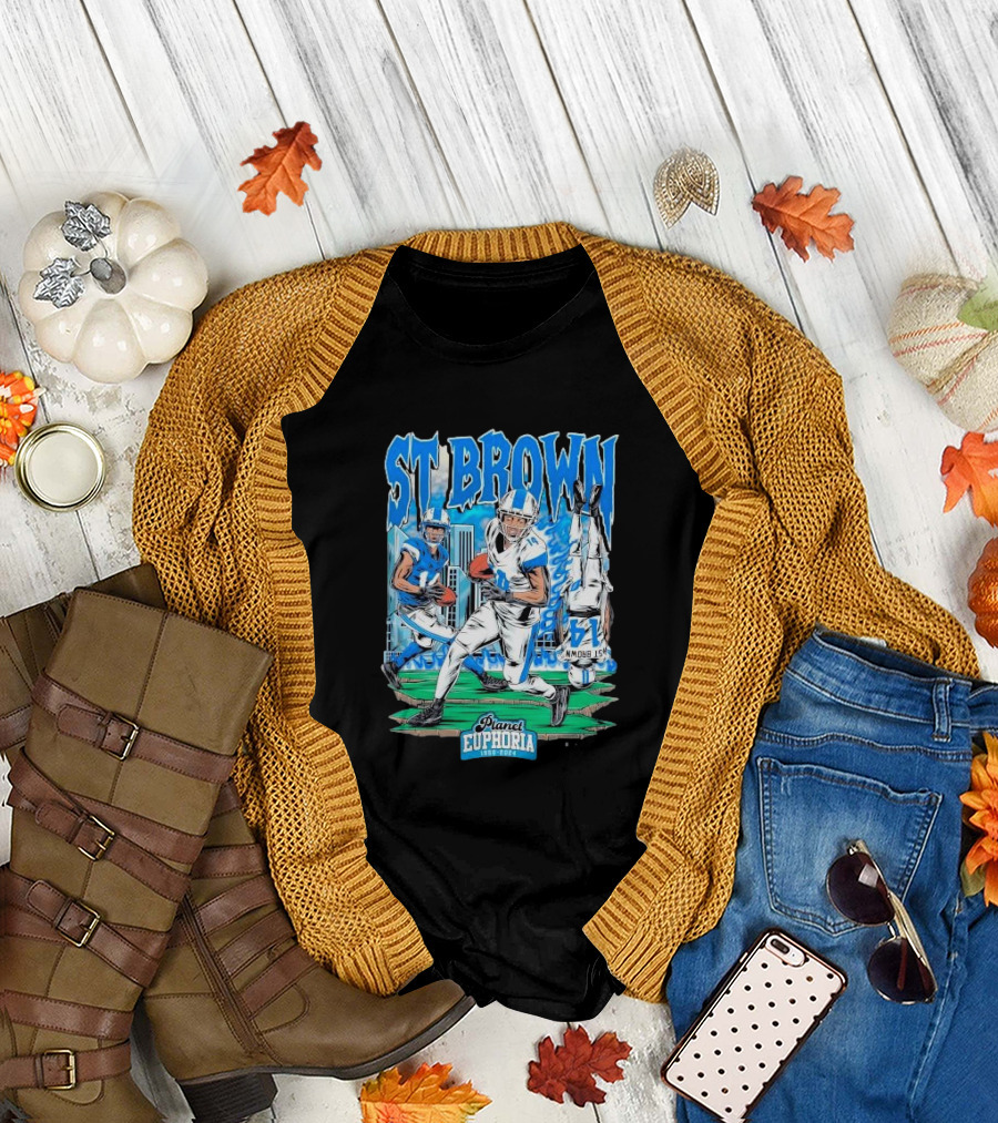 St Brown Planet Euphoria Football 1950 T-Shirt