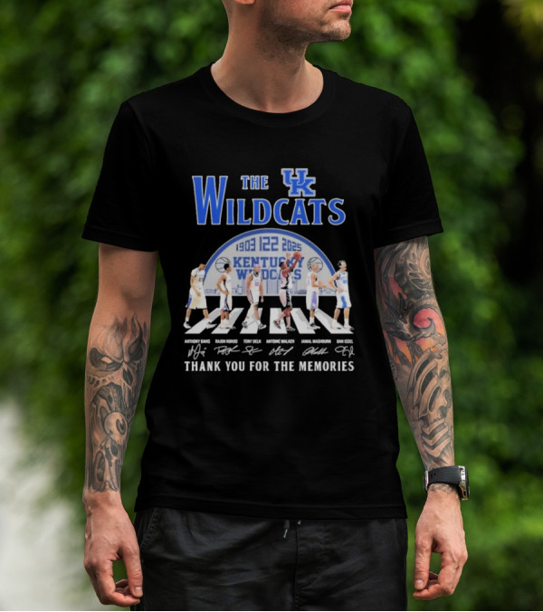 The Kentucky Wildcats 1903-2025 Thank You For The Memories Anthony Davis Signature Rondo Mashburn T-Shirt