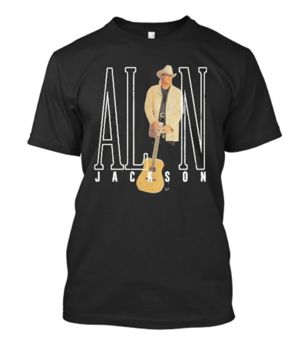 Alan Jackson Country Music Icon Standing With Guitar T-Shirt
