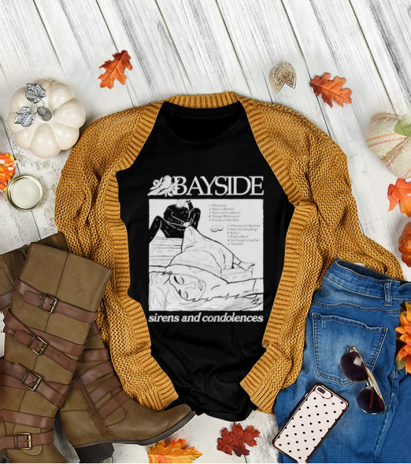 Bayside Sirens And Condolences Album Cover Artwork With Tracklist T-Shirt