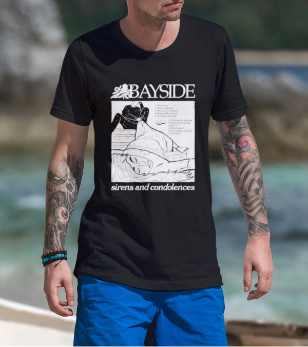 Bayside Sirens And Condolences Album Cover Artwork With Tracklist T-Shirt