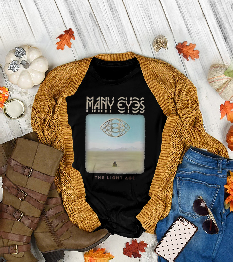 Many Eyes The Light Age Many Eyes Album Cover Desert Scene T-Shirt