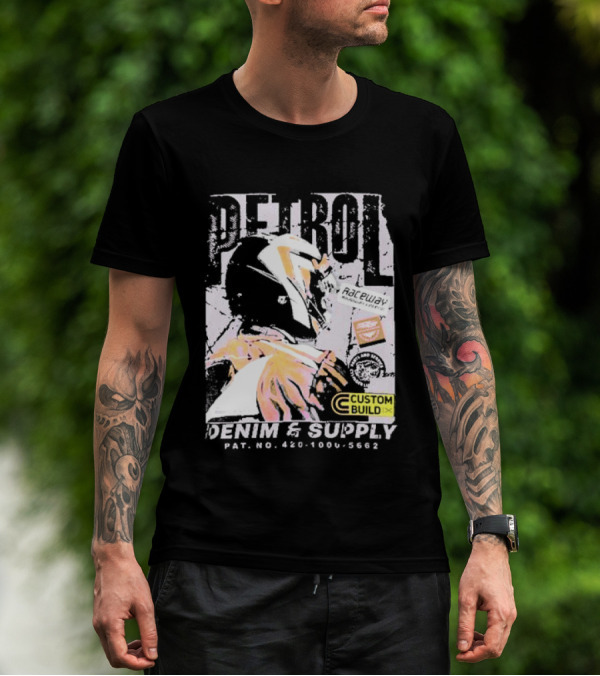 PETROL Raceway Custom Build Denim And Supply CVC Jersey Fabric 164951-U T-Shirt
