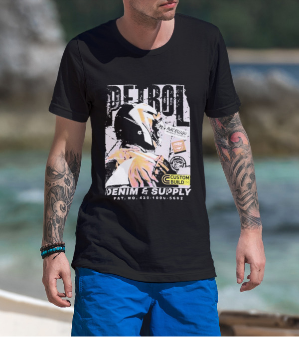 PETROL Raceway Custom Build Denim And Supply CVC Jersey Fabric 164951-U T-Shirt