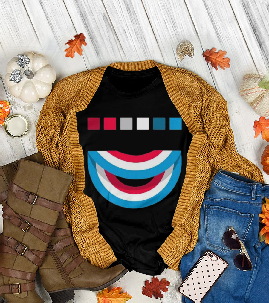 Tavar Zawacki LAZY CIRCLE Wynwood Walls Red White Blue Arches T-Shirt
