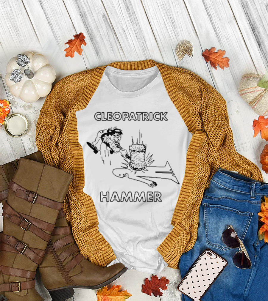 CLEOPATRICK HAMMER Silhouette Comic Style Cartoon T-Shirt