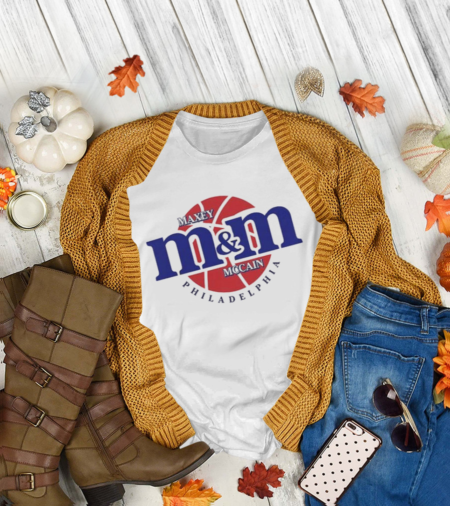 Maxey Mccain M&M Basketball Philadelphia T-Shirt