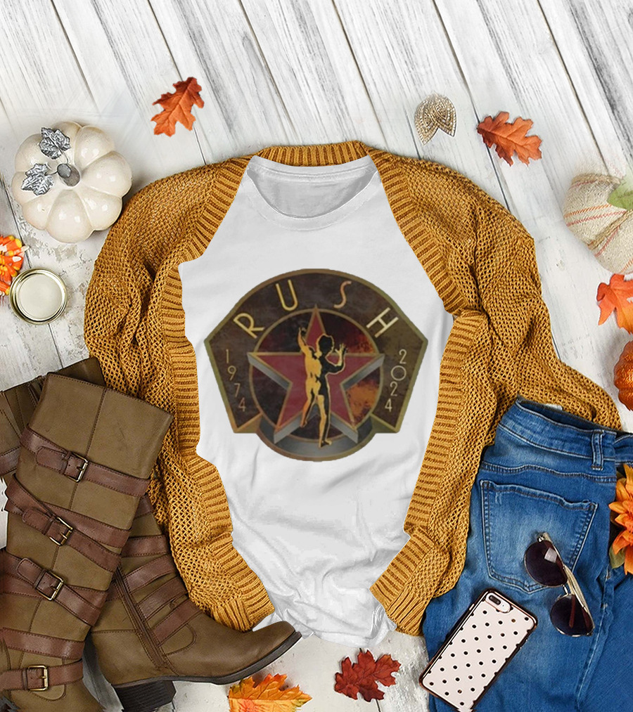 Rush Backstage R50 1974-2024 Deco Raglan Star Man T-Shirt