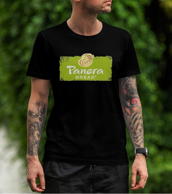 Panera Bread Restaurant Green Logo With Iconic Woman T-Shirt