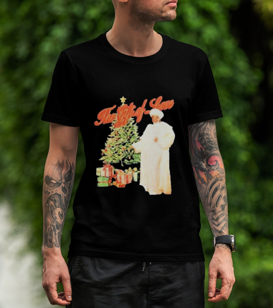 The Gift Of Love Christmas Tree Retro Style Jennifer Hudson T-Shirt