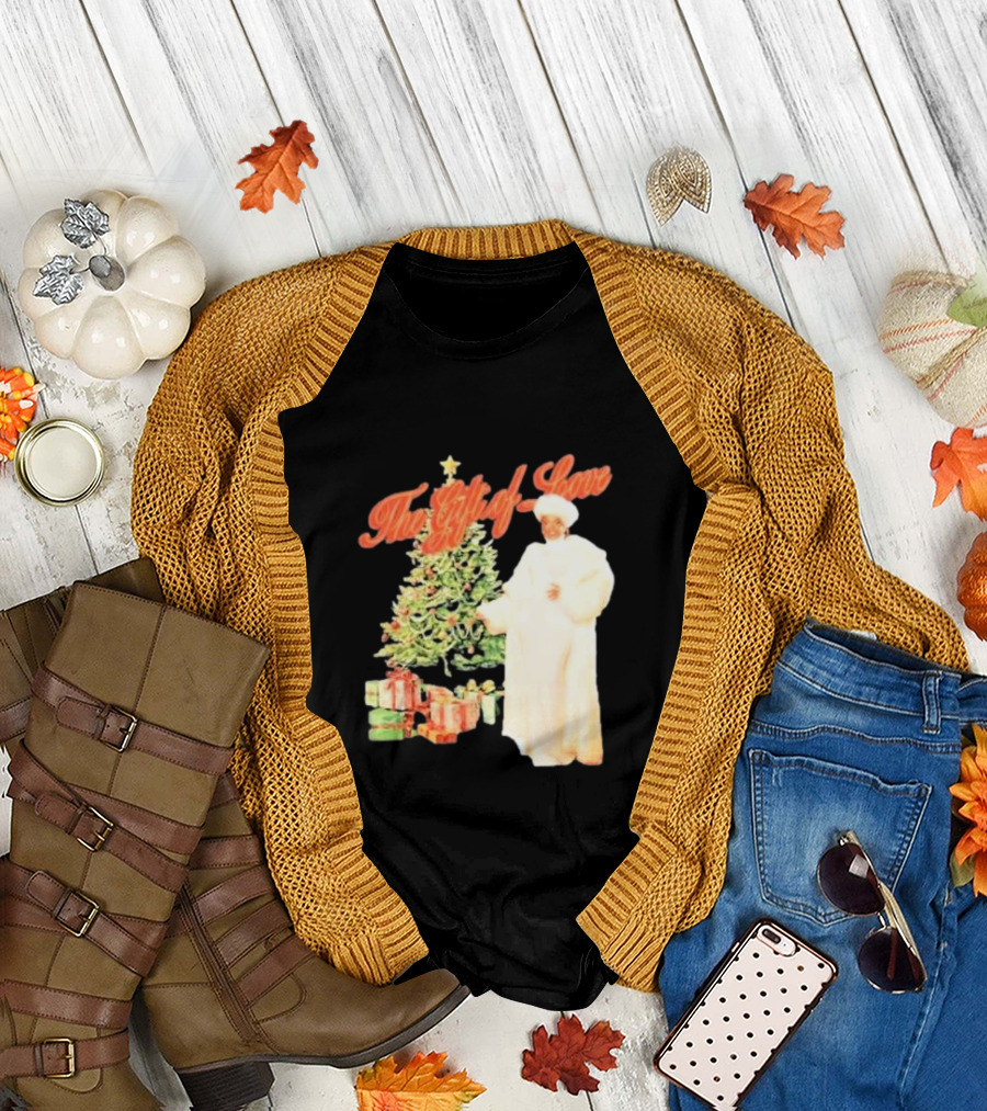 The Gift of Love Christmas Tree Retro Style Jennifer Hudson T-Shirt