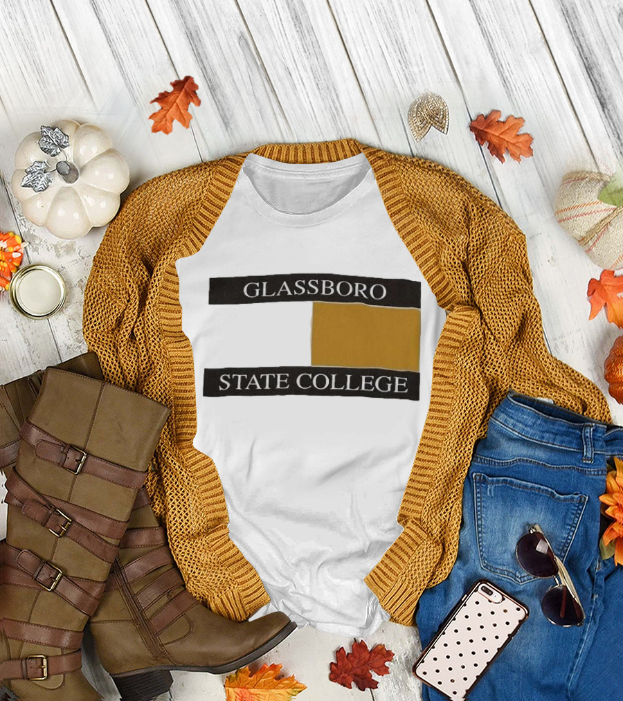Glassboro State College Black and Gold Block T-Shirt