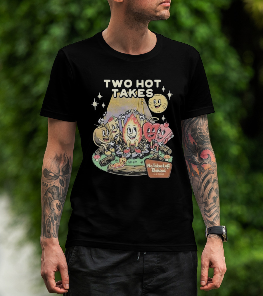 Two Hot Takes Campfire Characters No Takes Left Behind U.S. Tour T-Shirt