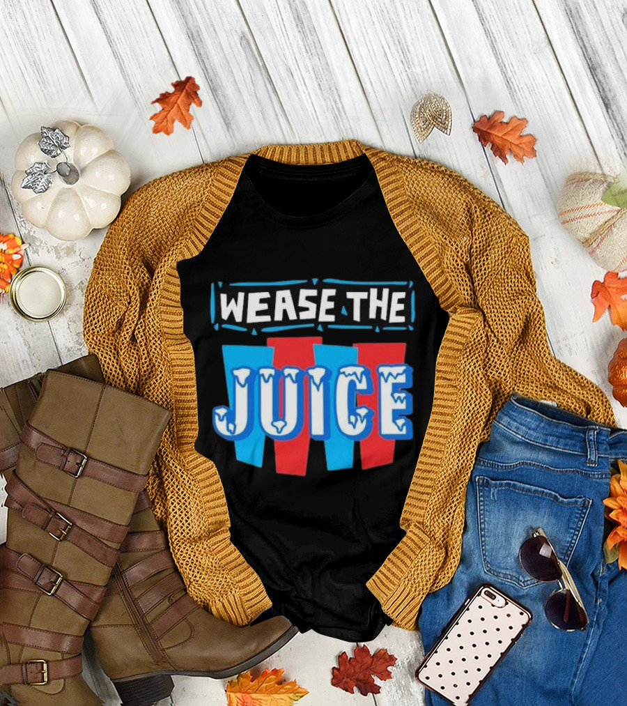 Wease the Juice 90s Style Retro Text T-Shirt