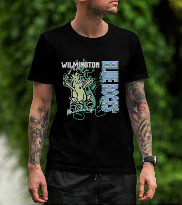 Wilmington Blue Rocks Mr. Celery Character T-Shirt